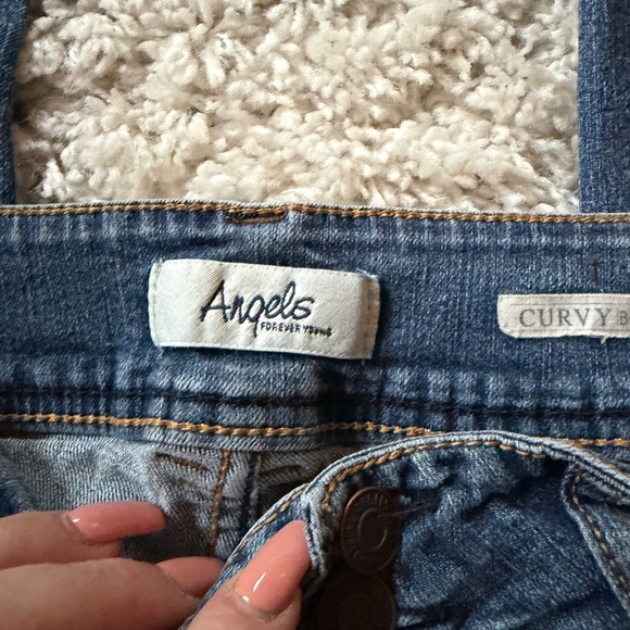 Classic straight leg Angels Women's Blue Straight Leg vintage y2k 2000s Jeans. C - Picture 6 of 8